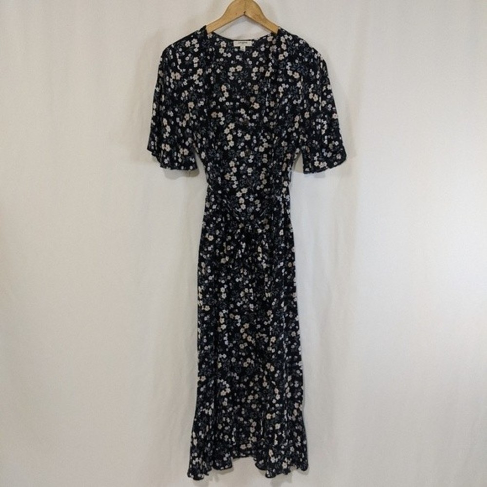 Umgee Flutter Sleeve Button Front Ruffle Hi-Lo Hem - image 3